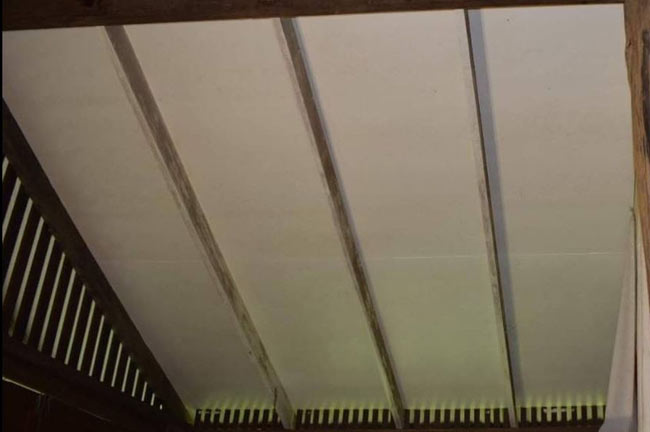 Ceiling Beam Timber restoration before